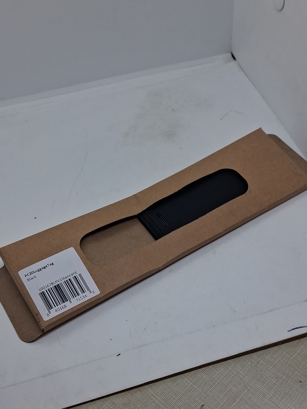 Away Luggage Leather Black Travel Name Tag PC20 Luggage Tag Black Standard